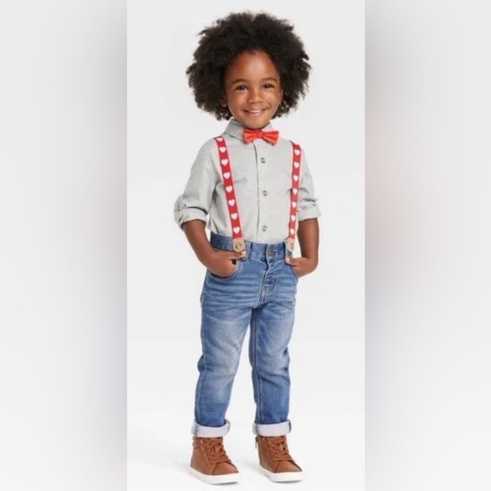 NWT CAT & JACK -Little boys Valentine’s Day set